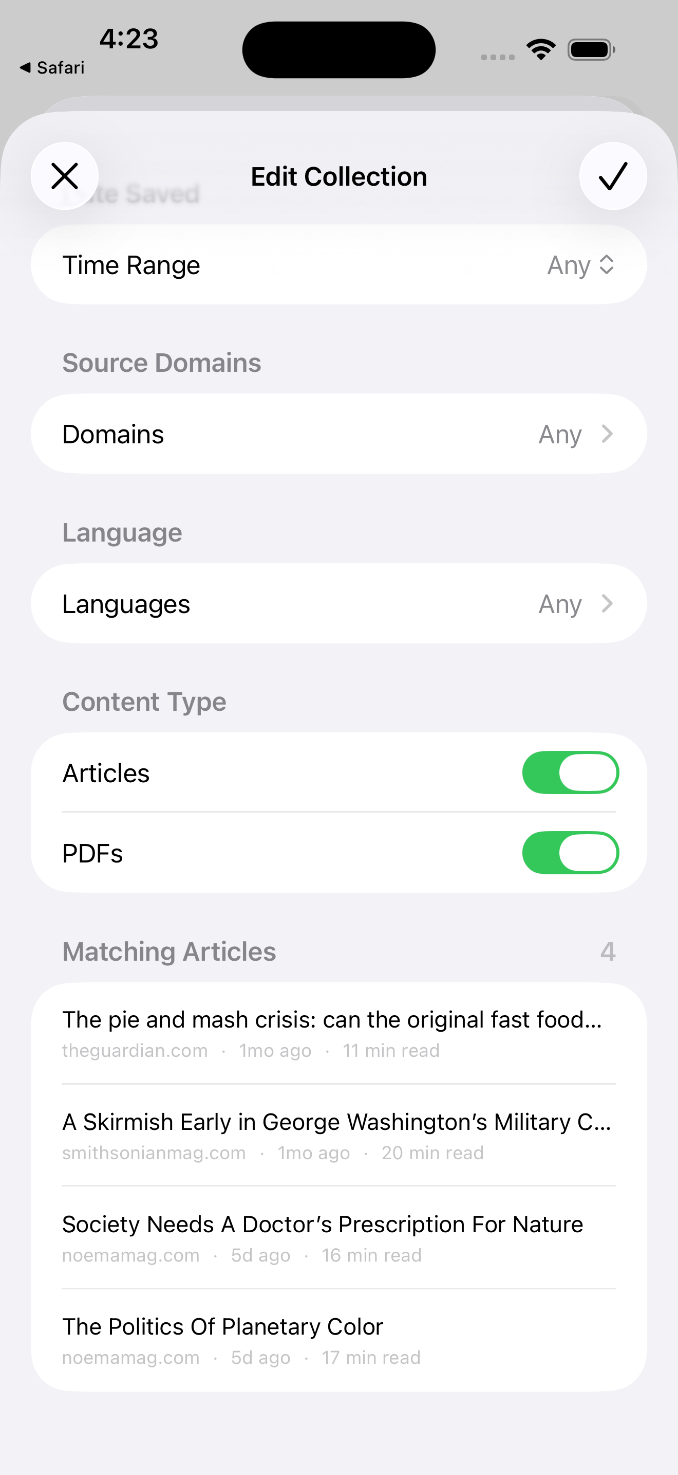 Moji smart collections